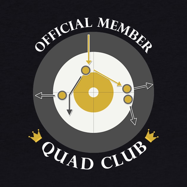 The "Quad Club" - White Text by itscurling